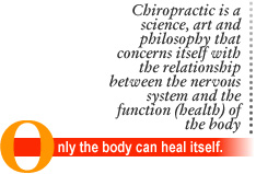 Only the body can heal itself.